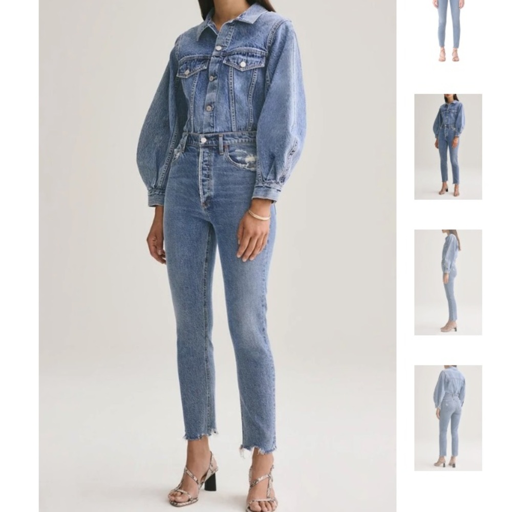 High rise skinny jeans